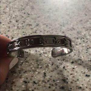 Tory Burch sterling Silver bangle bracelet